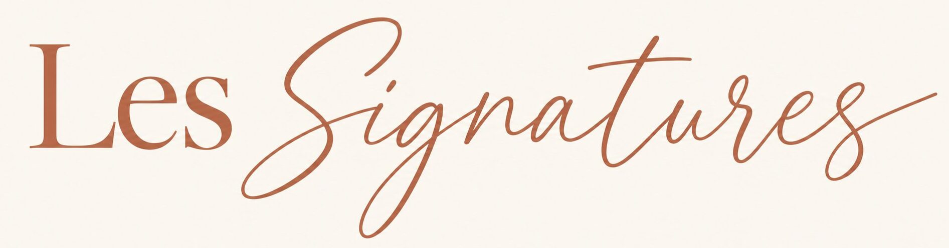 Les Signatures